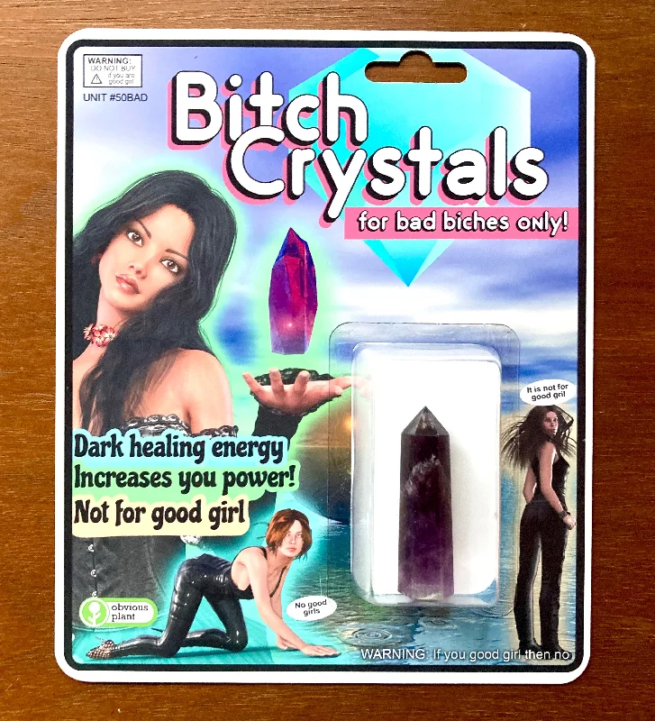 - Plush pet toy selectionBitch Crystals