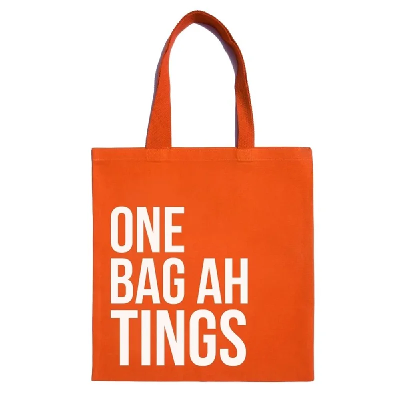  . **Pet collar with custom engraving**TCP 'One Bag Ah Tings' Tote – Orange
