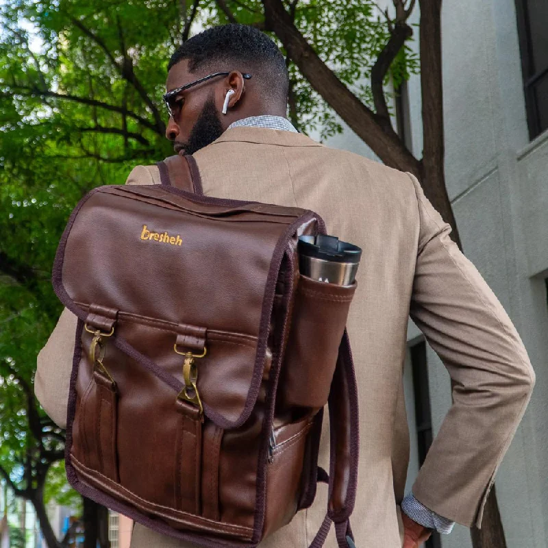  . **Dog raincoat is waterproof and windproof**Roast By Bresheh Executive Backpack (Brown)