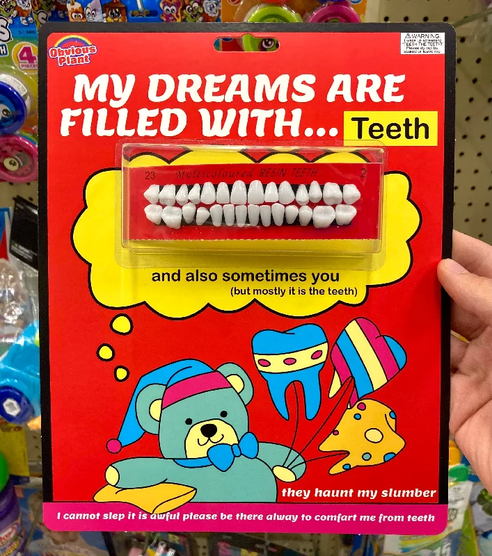 - Natural rubber pet toysMy Dreams Are Filled With Teeth