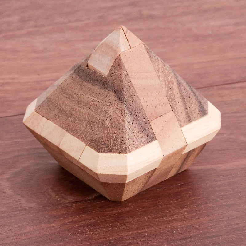 - Parrot climbing and standing wooden frameBrilliant Diamond Diamond-Shaped Raintree Wood Puzzle from Thailand