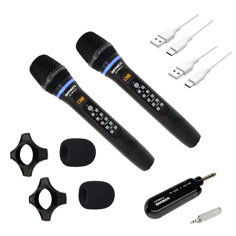 - Cat anti-jump window safety netSonken EZY MIC Series 4.2 Pro UHF Wireless Microphones with Effects & USB Rechargeable Receiver (2 Pack)