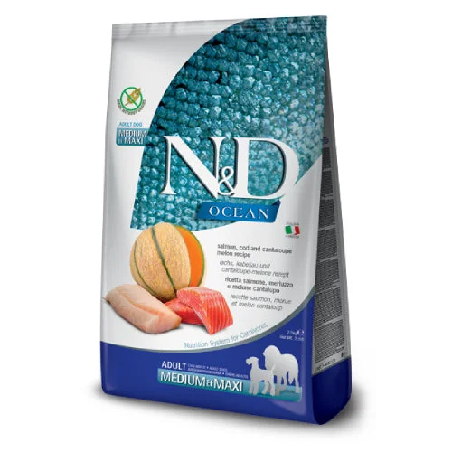 -Grain-free dog food recommendationFarmina Salmon, Cod, and Cantaloupe Melon Adult Dog Food Medium & Maxi 5.5lbs