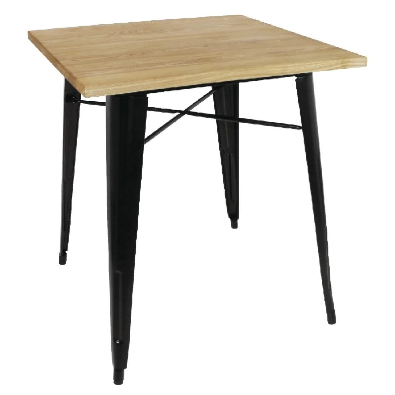 - Dog heart rate monitoring collarBolero Black Square Steel Bistro Table with Wooden Top 700mm - Dog heart rate monitoring collarBolero Black Square Steel Bistro Table with Wooden Top 700mm