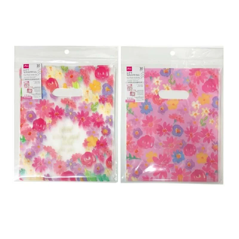 - Winter dog thick down jacketFrost Plastic Handle Bag Flower 9.05in x 7.48in