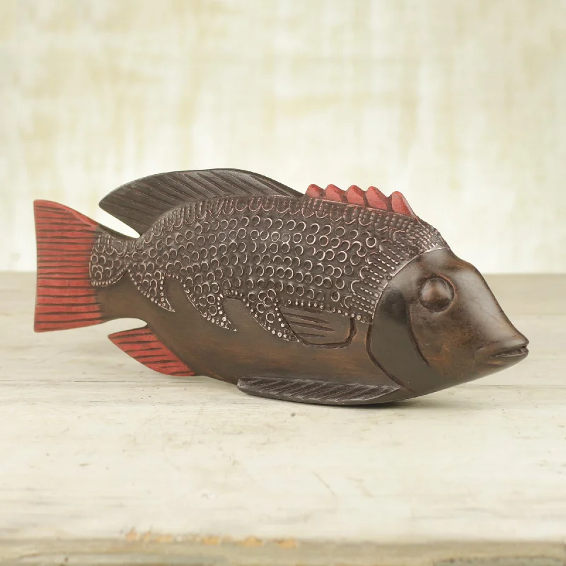- Cat nail clippers with LED lightsGa Redfish Unique African Wood Sculpture