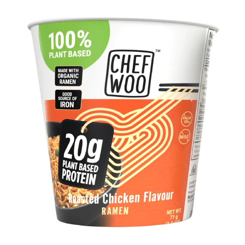 - Dog anti-slip matChef Woo Vegan Roasted Chicken Flavour Ramen Cup - 71g