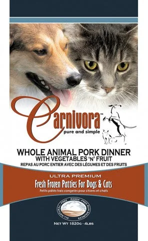    - Natural ingredient cat food  Carnivora Pork Dinner