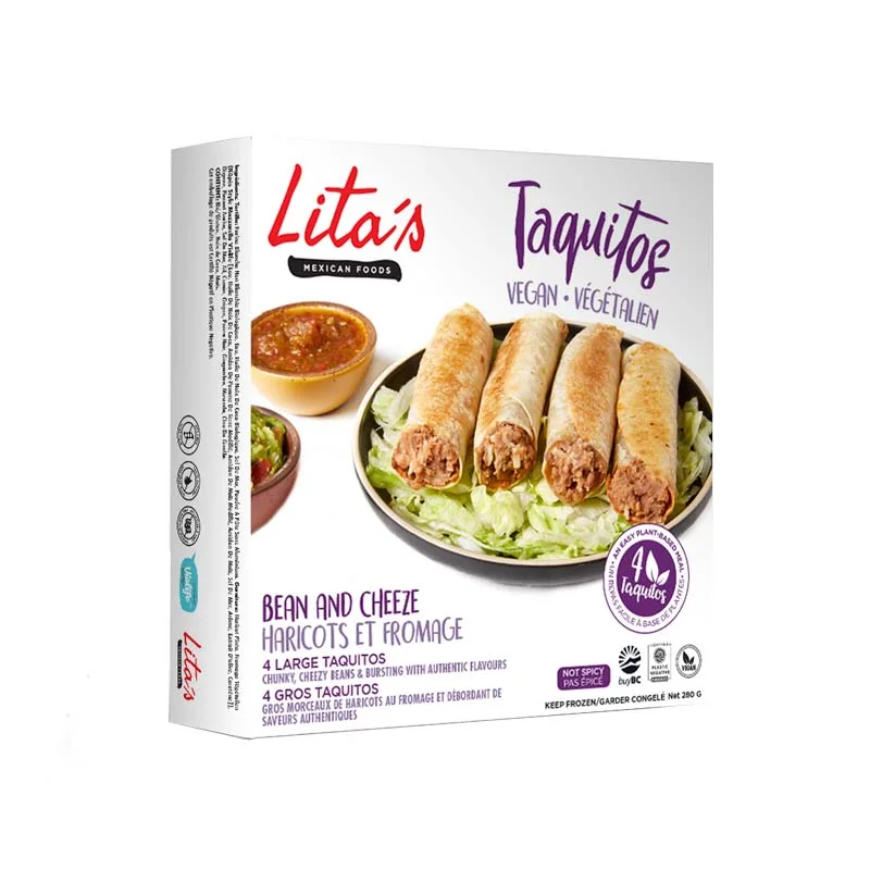 - Smart cat litter box with automatic cleaningLita's Mexican Foods Bean & Cheeze Taquitos 4 Pack - 280g