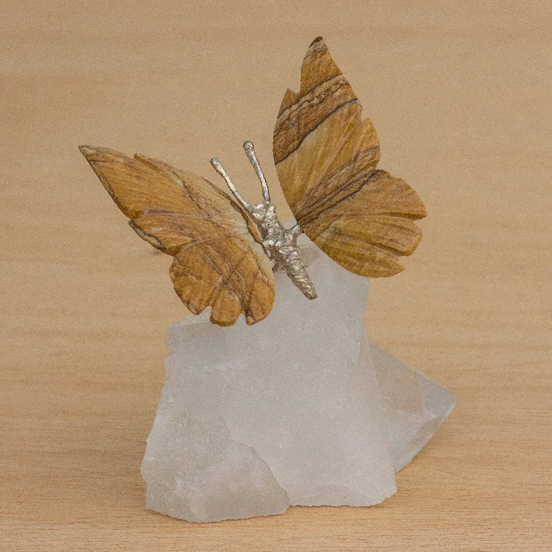 - Pet stroller can be taken on the planeEarth and Wind Jasper Butterfly on Quartz Nugget Figurine from Brazil