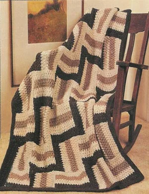 - Dog anti-slip matEarthtone Tiles Afghan Pattern (Knit)
