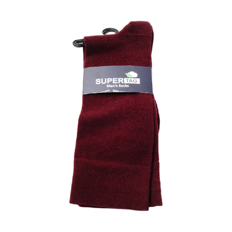 - Degradable pet feces bagSUPER SOCKS PLAIN P1(BURGUNDY)
