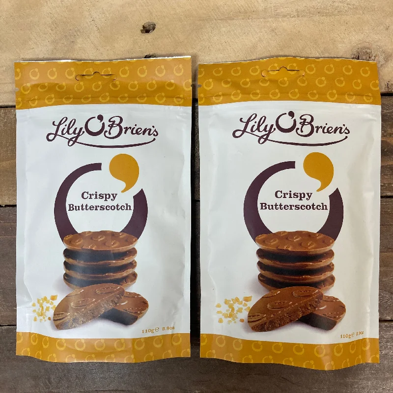 Pet Products2x Lily O'Brien's Crispy Butterscotch Milk Chocolate Share Bags (2x110g)