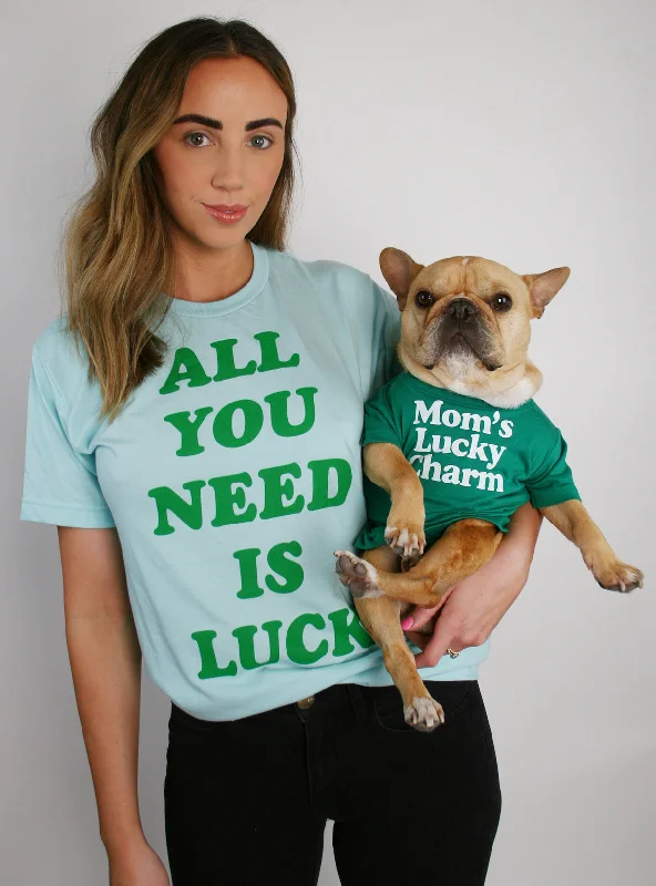 Pet rehabilitation recovery clothes (such as post-operative clothes)Mom's Lucky Charm Matching T-Shirt Set