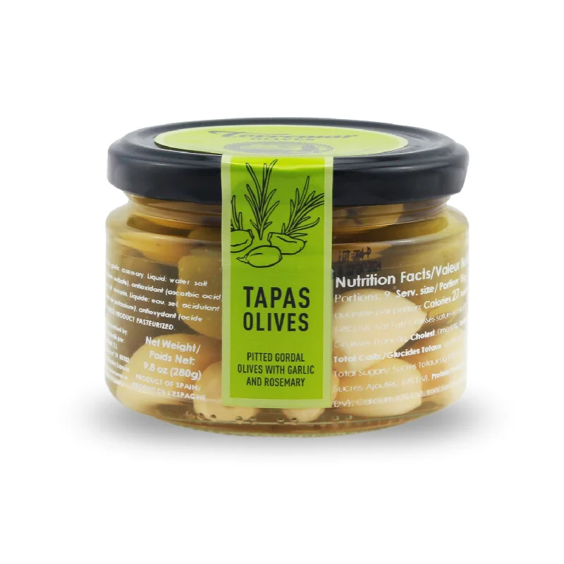 - Car dog seat beltTorremar Olives Garlic and Rosemary Tapas Olives - 280ml