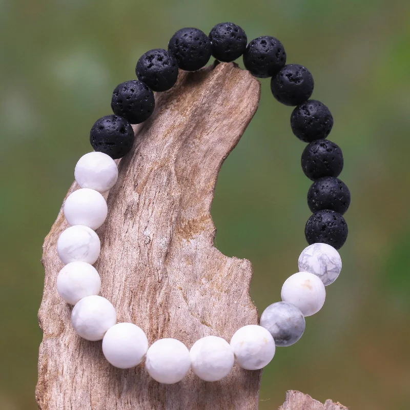 - Cat hair ball removal and hair removal creamMesmerizing Contrast Ceramic and Lava Stone Beaded Stretch Bracelet from Bali - Cat hair ball removal and hair removal creamMesmerizing Contrast Ceramic and Lava Stone Beaded Stretch Bracelet from Bali