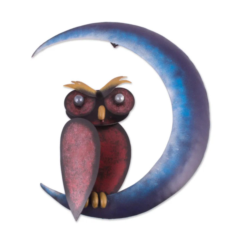 - Solid wood cat climbing frame customizedOwl on the Moon Handcrafted Steel Owl and Moon Wall Sculpture from Mexico