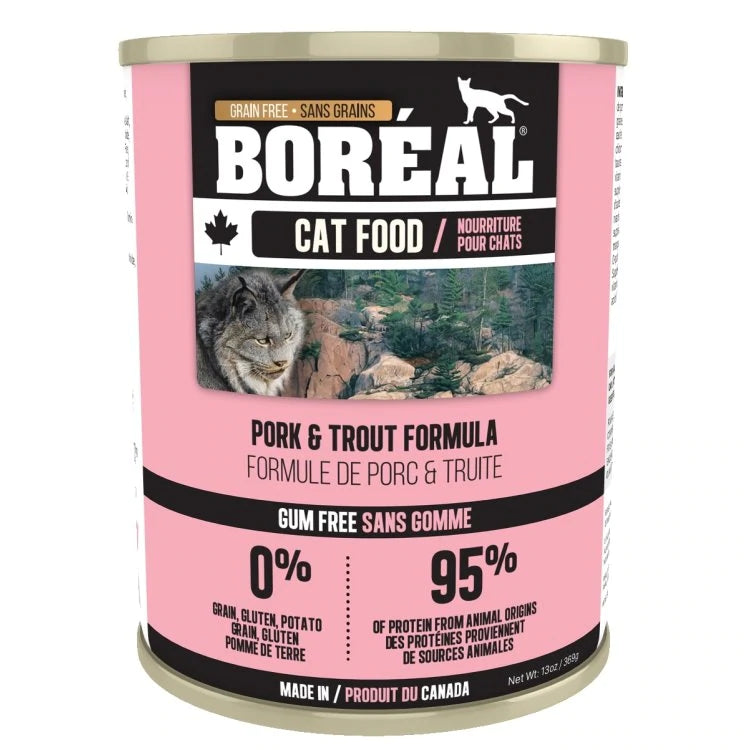    - Digestive care cat food  Boréal Cat Can Pork & Trout