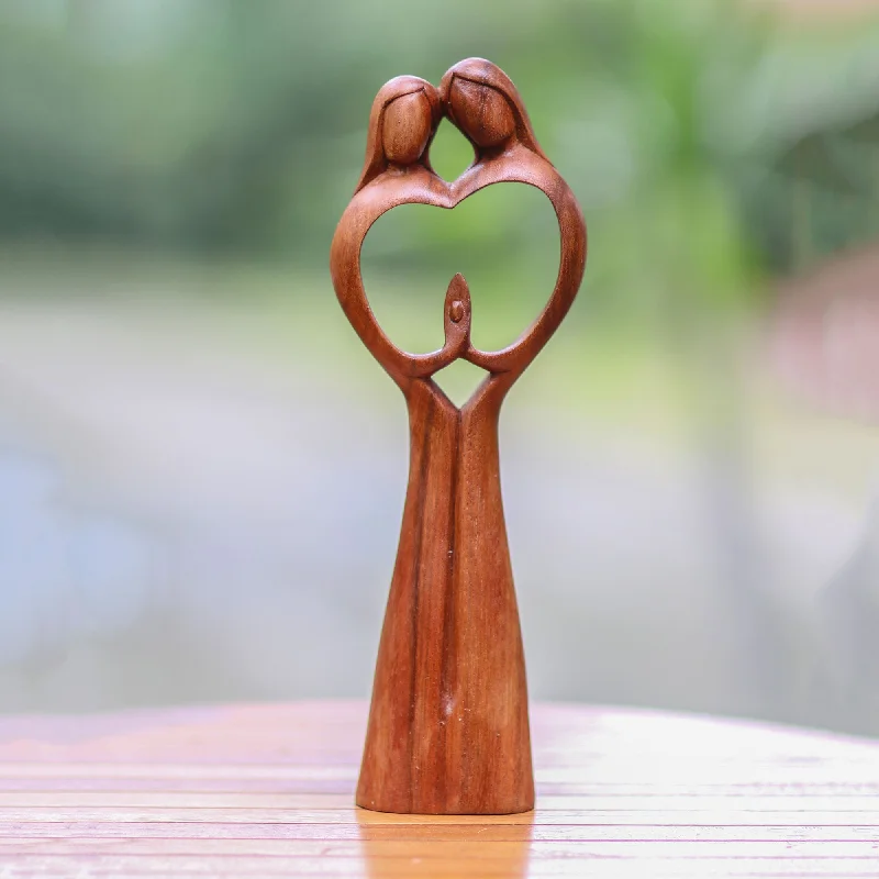 - Climbing pet constant temperature heating padPiece of Me Hand-Carved Couple Family Love Suar Wood Heart Sculpture