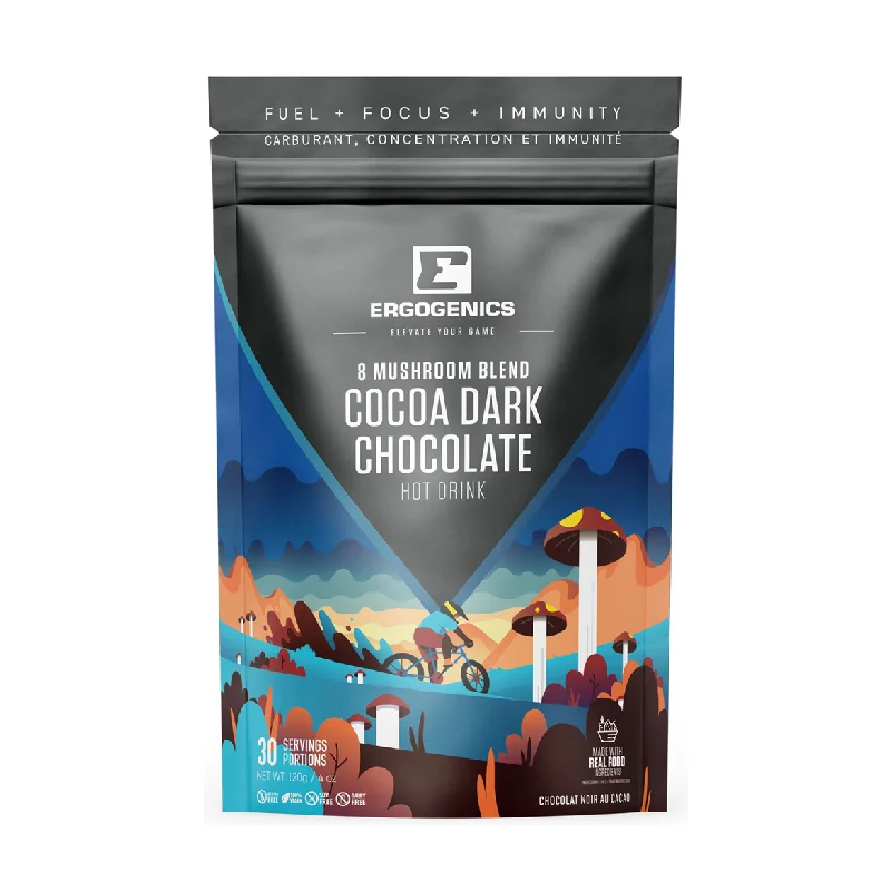 ---Ergogenics 8 Mushroom Blend Cocoa Dark Chocolate - 120g