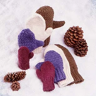 - Winter warm clothes for short-haired dogs2 Needle Mittens Pattern (Knit) - Version 1