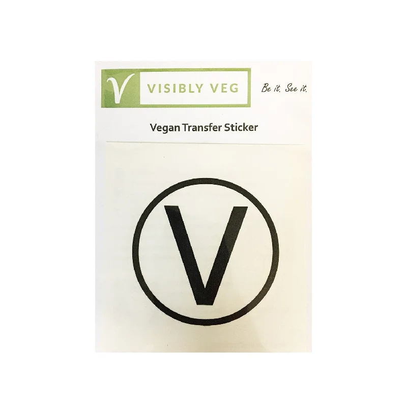 - Foldable and portable cat bagVisibly Veg Window Transfer Sticker