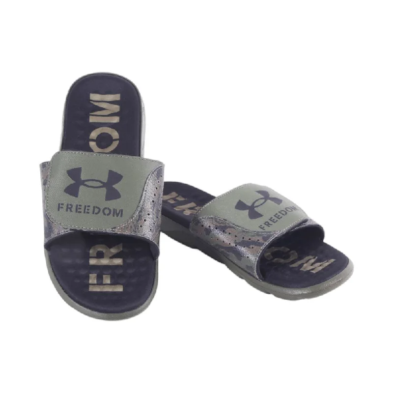 ---UA MEN SLIDE 3026152-300 GRN 10 (IR)