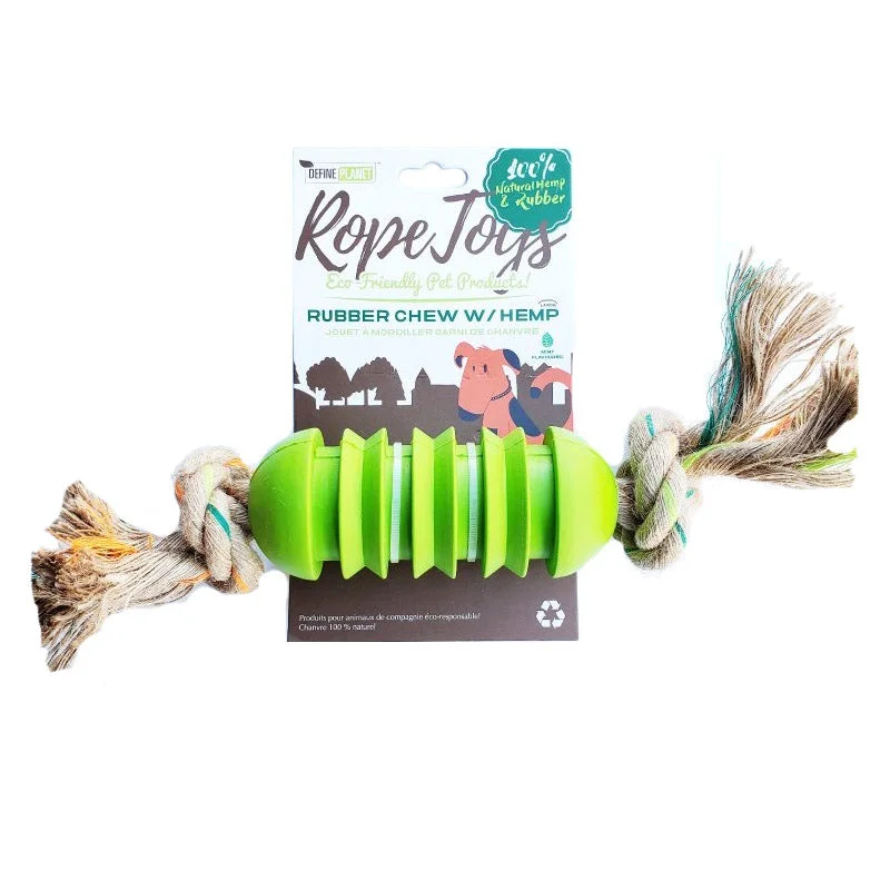 - Summer pet ice matDefine Planet Rubber Bone with Hemp Rope Dog Toy