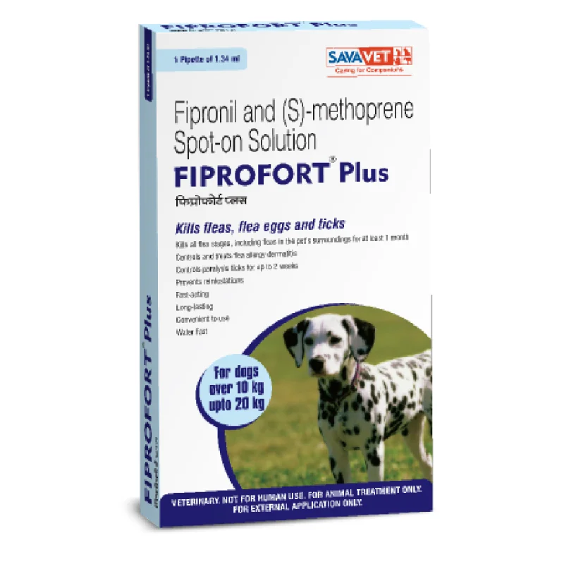 - Dog heart rate monitoring collarSavavet Fiprofort Plus (Fipronil) Tick and Flea Control Spot On for Dogs (10-20kg) - Dog heart rate monitoring collarSavavet Fiprofort Plus (Fipronil) Tick and Flea Control Spot On for Dogs (10-20kg)