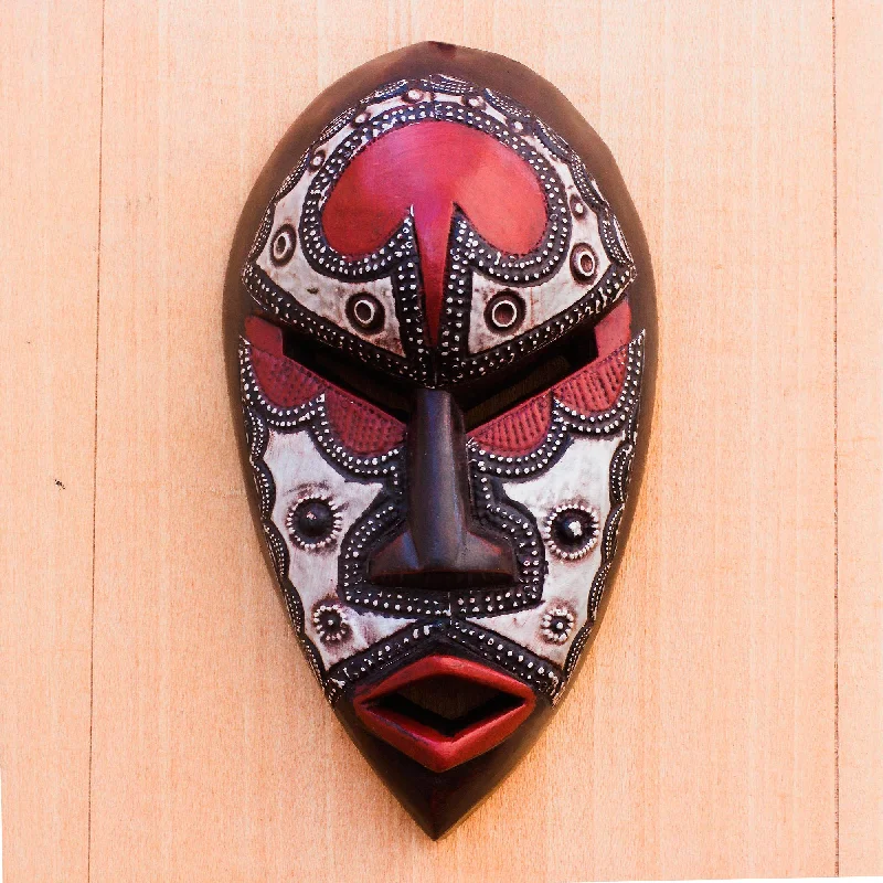 - Postoperative pet anti-licking Elizabethan collarAfrican Lover African Wood and Aluminum Mask from Ghana