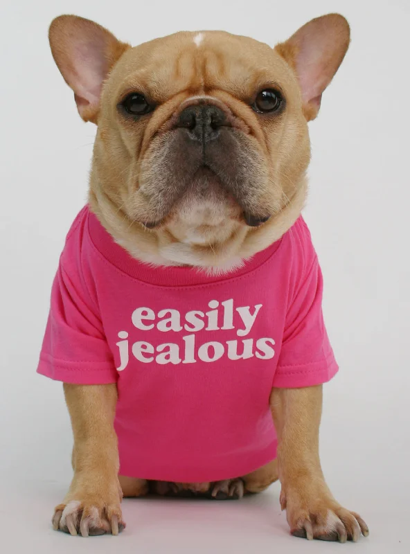Pet night clothes with LED lightsEasily Jealous Dog Tee