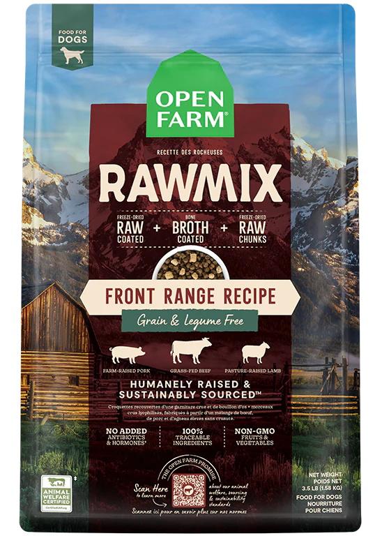  -Fish-containing dog foodOpen Farm - Grain & Legume Free RawMix - Front Range Dog Food