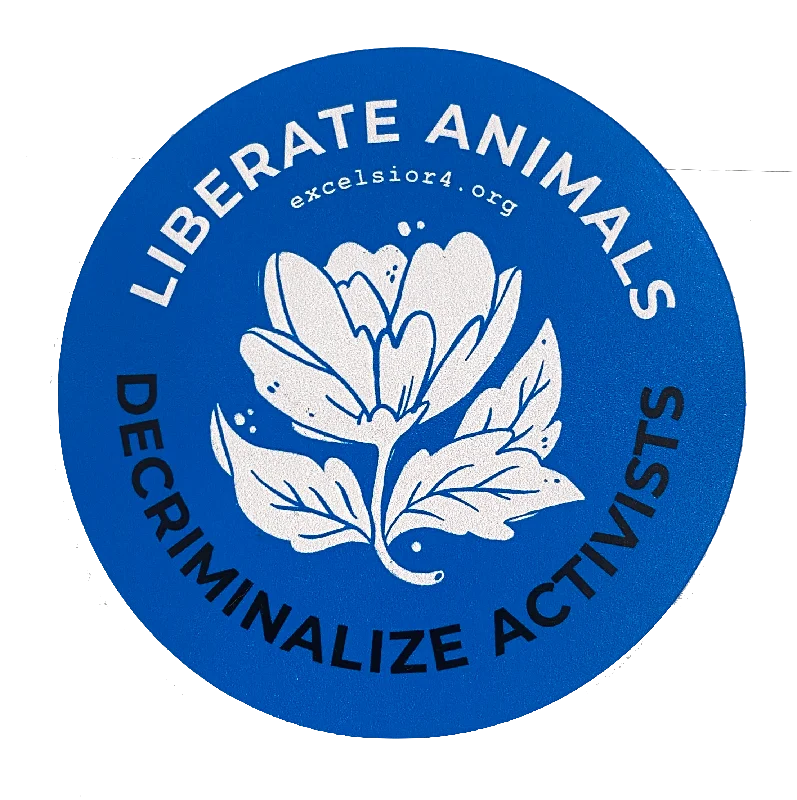 - Dog disposable foam shower gelHarmLessBeings 'Liberate Animals Decriminalize Activists' Blue & White Flower Excelsior 4 Sticker - Dog disposable foam shower gelHarmLessBeings 'Liberate Animals Decriminalize Activists' Blue & White Flower Excelsior 4 Sticker