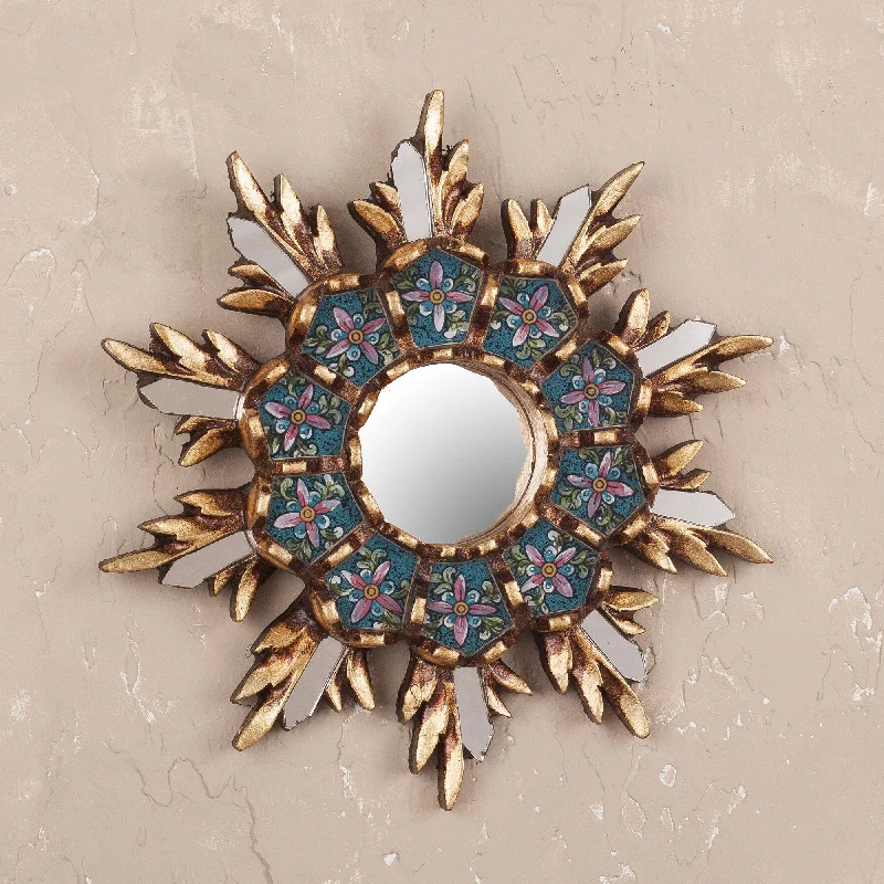 -Non-contact cat thermometerCuzco Snowflake Colonial Style Reverse Painted Glass Wall Mirror -Non-contact cat thermometerCuzco Snowflake Colonial Style Reverse Painted Glass Wall Mirror