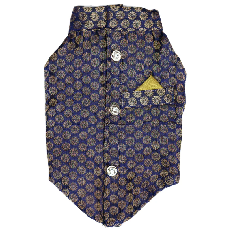 Pet ProductsPawgypets Sherwani for Dogs and Cats (Navy Blue)