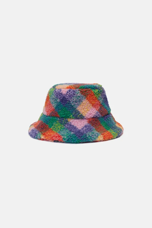 - Rabbit grass rack to prevent waste food boxMarley Check Bucket Hat