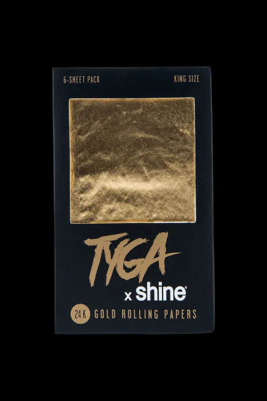 - Dog anti-slip matShine x TYGA King Size 24K Gold Rolling Papers - 6 Per Pack