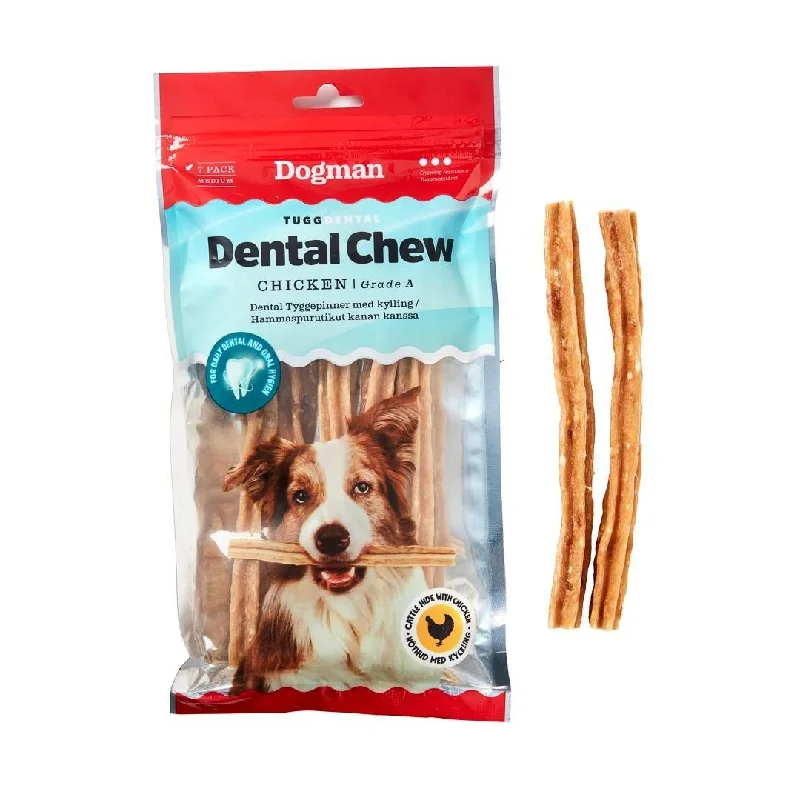 ---Dogman Tugg Dental med kyckling - 7-pack M