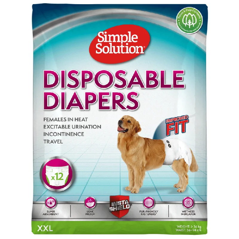 - ​​Christmas pet Christmas clothingSimple Solution Disposable Diaper for Female Dogs (46x58cm)