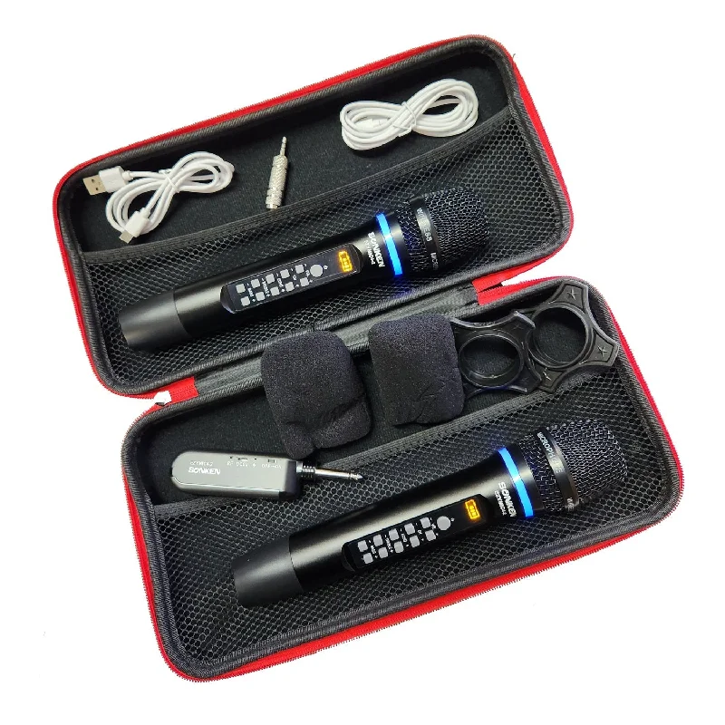 - Summer pet ice matSonken EZY MIC Series 4.2 Pro: 2 UHF Wireless Microphones with Effects, USB Rechargeable Receiver, and Carry Case - Summer pet ice matSonken EZY MIC Series 4.2 Pro: 2 UHF Wireless Microphones with Effects, USB Rechargeable Receiver, and Carry Case