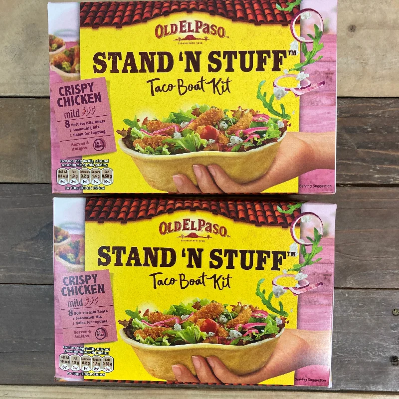 - Winter warm clothes for short-haired dogs2x Old El Paso Stand N Stuff Crispy Chicken Taco Kits (2x351g)