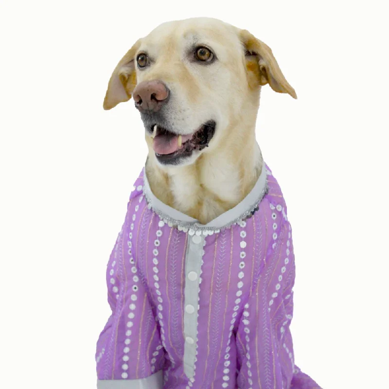  -Anti-scratch sofa protective coverDogobow Mirror Kurta for Dogs (Lilac)