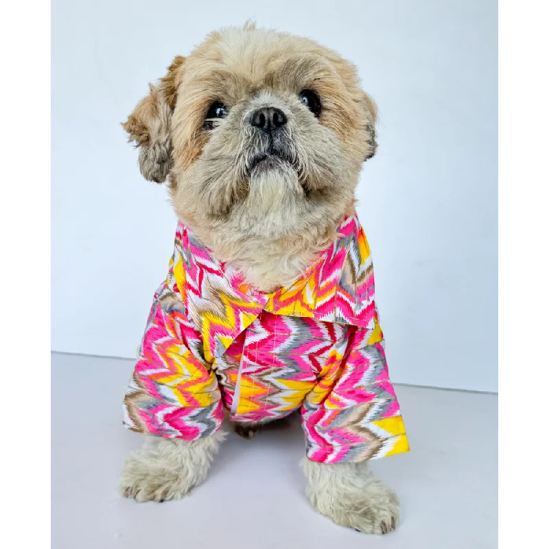 - Winter warm clothes for short-haired dogsPawgypets Zig Zag Kurta for Dogs and Cats (Pink)