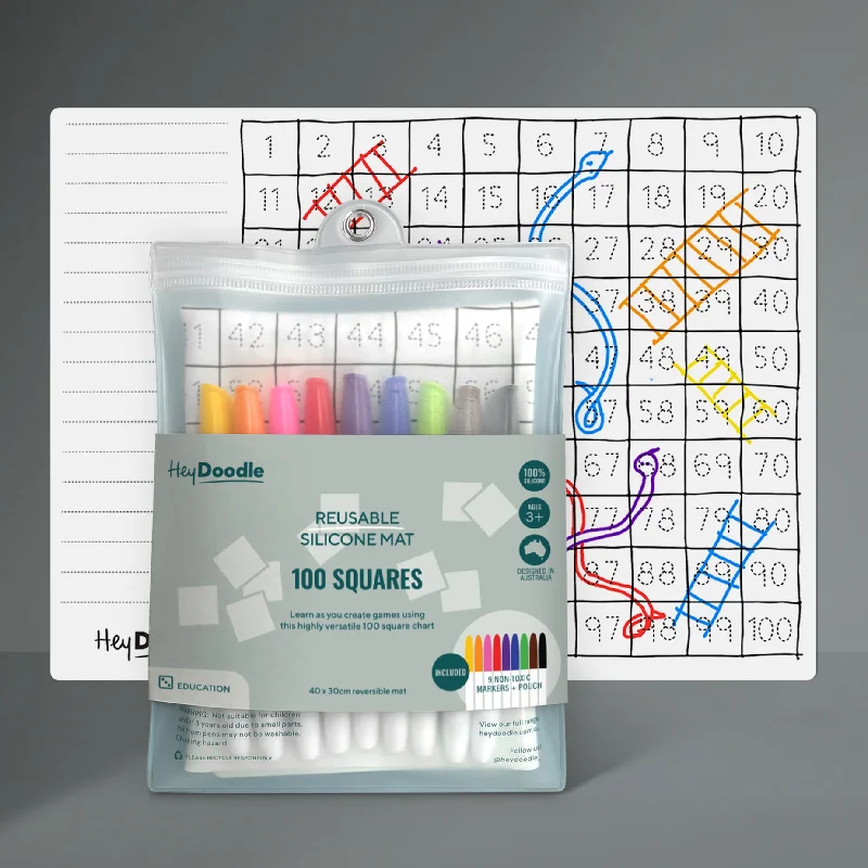 - Air box TSA certified check-inHeyDoodle Mat | 100 Squares Playmat