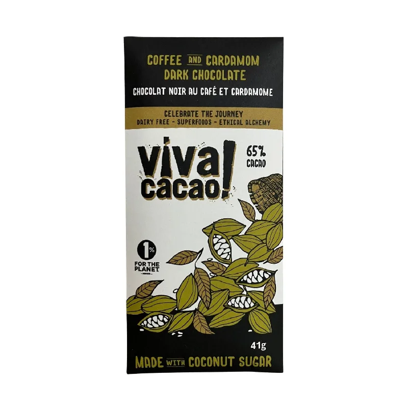 - Hamster silent running wheel to prevent chewingViva Cacao Coffee and Cardamom Dark Chocolate Bar - 41g