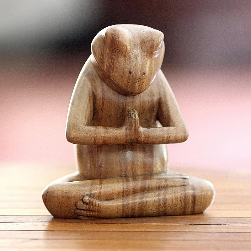 - Cat anti-jump window safety netAsana Pose Yoga Frog Carved Wood Sculpture