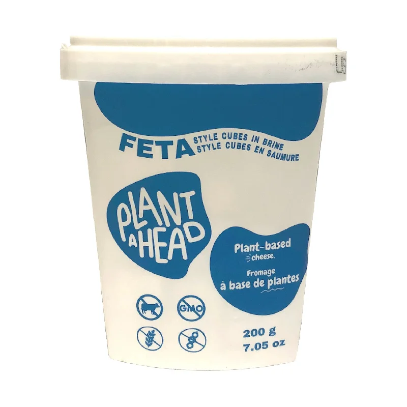  -Splash-proof food bowl AND Anti-choking slow food bowlPlant Ahead Vegan Feta Style Cubes in Brine - 200g
