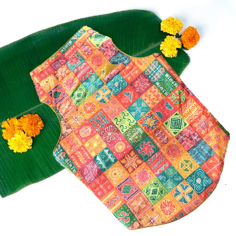 - Winter warm clothes for short-haired dogsDogobow Designer Sherwanis for Dogs and Cats (Orange)