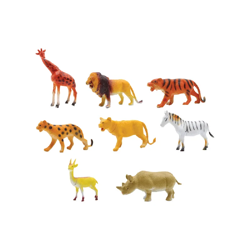 - Winter warm clothes for short-haired dogsAL-10 WILD ANIMALS SET 8PCS IN PVC