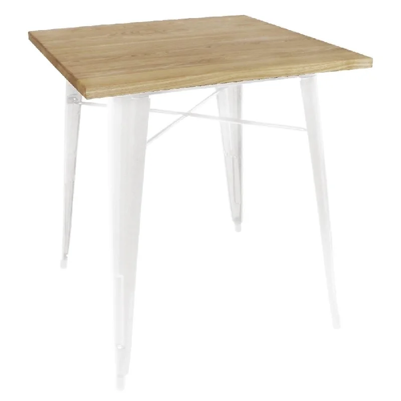 - Pet tear stain cleaning wipesBolero White Square Steel Bistro Table with Wooden Top 700mm - Pet tear stain cleaning wipesBolero White Square Steel Bistro Table with Wooden Top 700mm